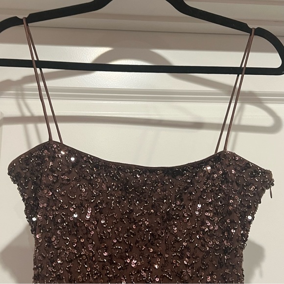 RETROFETE Sequin Dionne Dress in brown - Picture 6 of 15